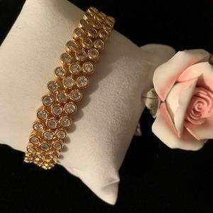 Exquisite White Sapphire Bracelet